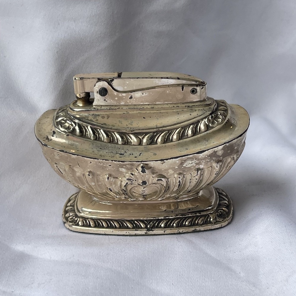 Antique Table Lighter Ronson Silver Queen Anne 1936